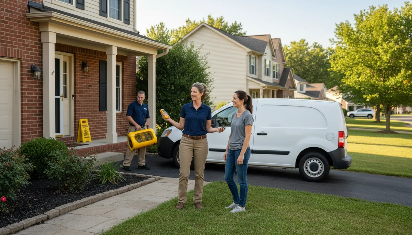 Water restoration image for Water Damage & Restoration Services in Wingate, IN